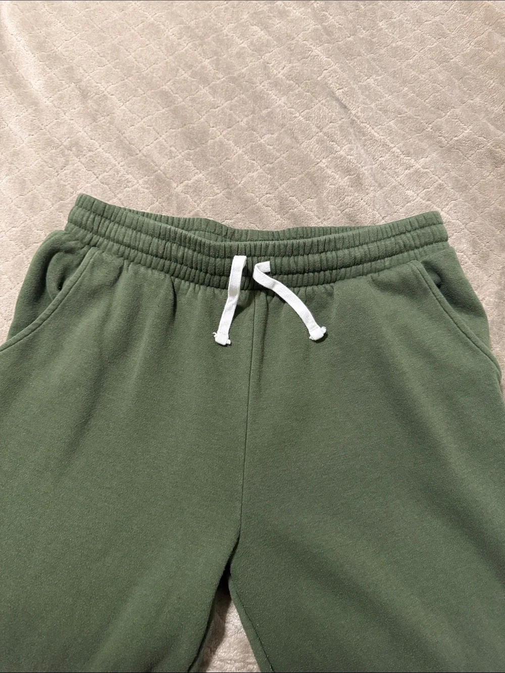 Women's Olive Green Drawstring Jogger Pants